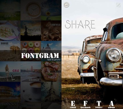 Fontgram screenshot 1