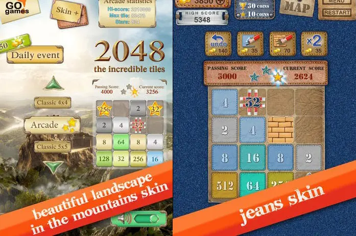 The Incredible Tiles 2048