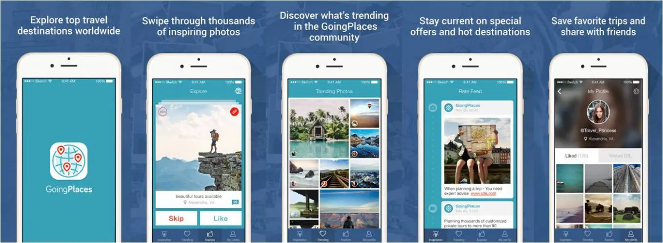 GoingPlaces screenshot