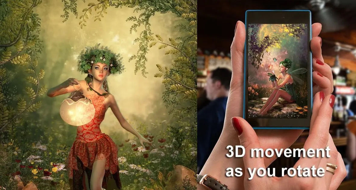 3D Live Wallpaper: Fairy Woods app