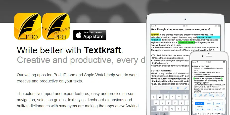Textkraft slider