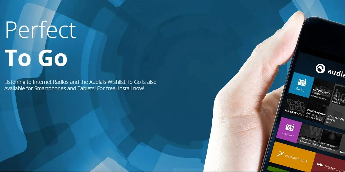Audials slider