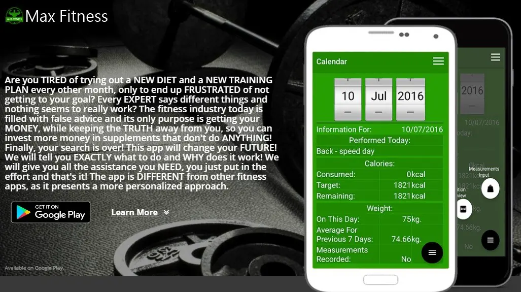max fitness app