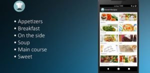 Sweet Recipes app