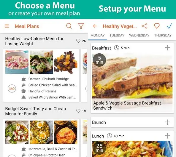 Recipe Calendar screenshot