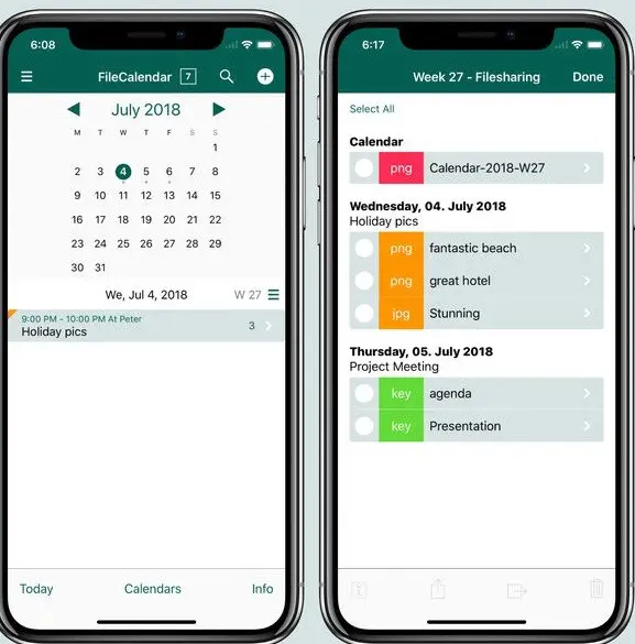 FileCalendar screenshot