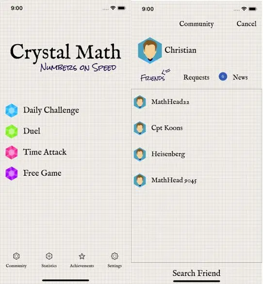 Crystal Math screenshot