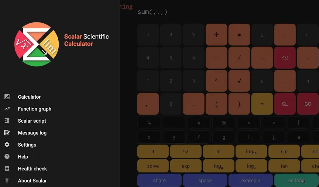 Scalar Calculator Pro screenshot