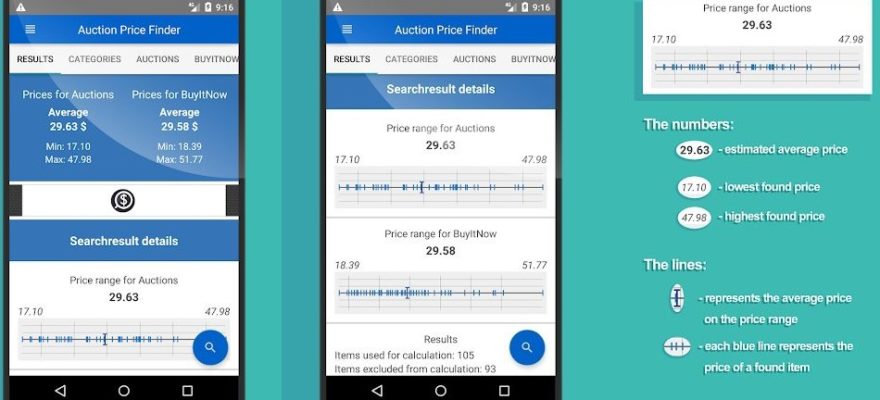 Auction Price Finder screenshot