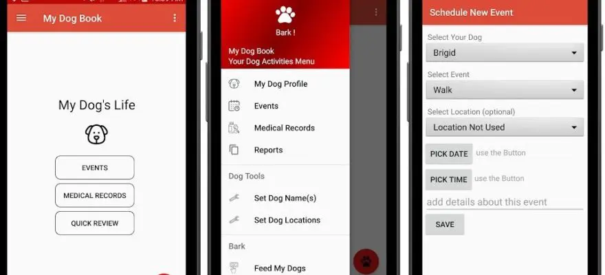 My Dog Book app