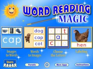 Word Reading Magic app