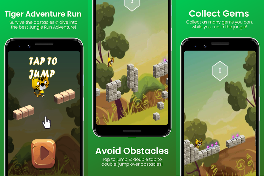 Tiger Adventure Run game