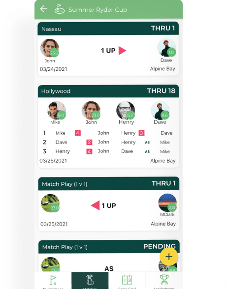 Dormie Golf app