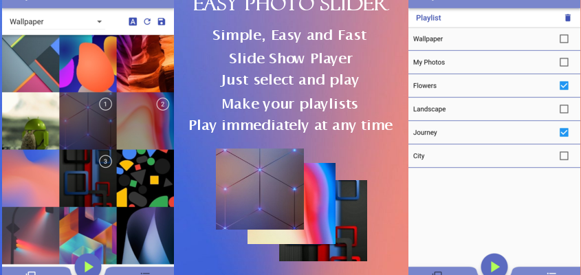 easy photo slider app