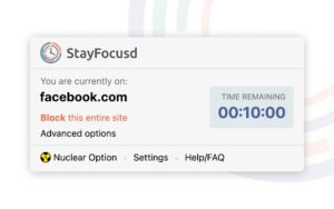 StayFocusd app